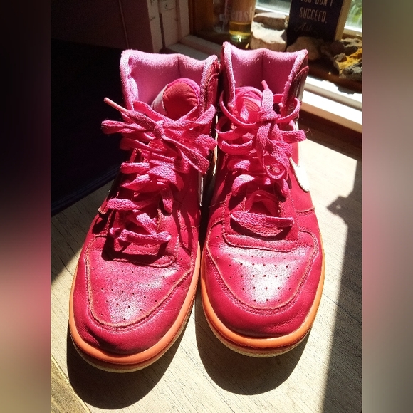 Red Nike High Tops - Picture 8 of 9